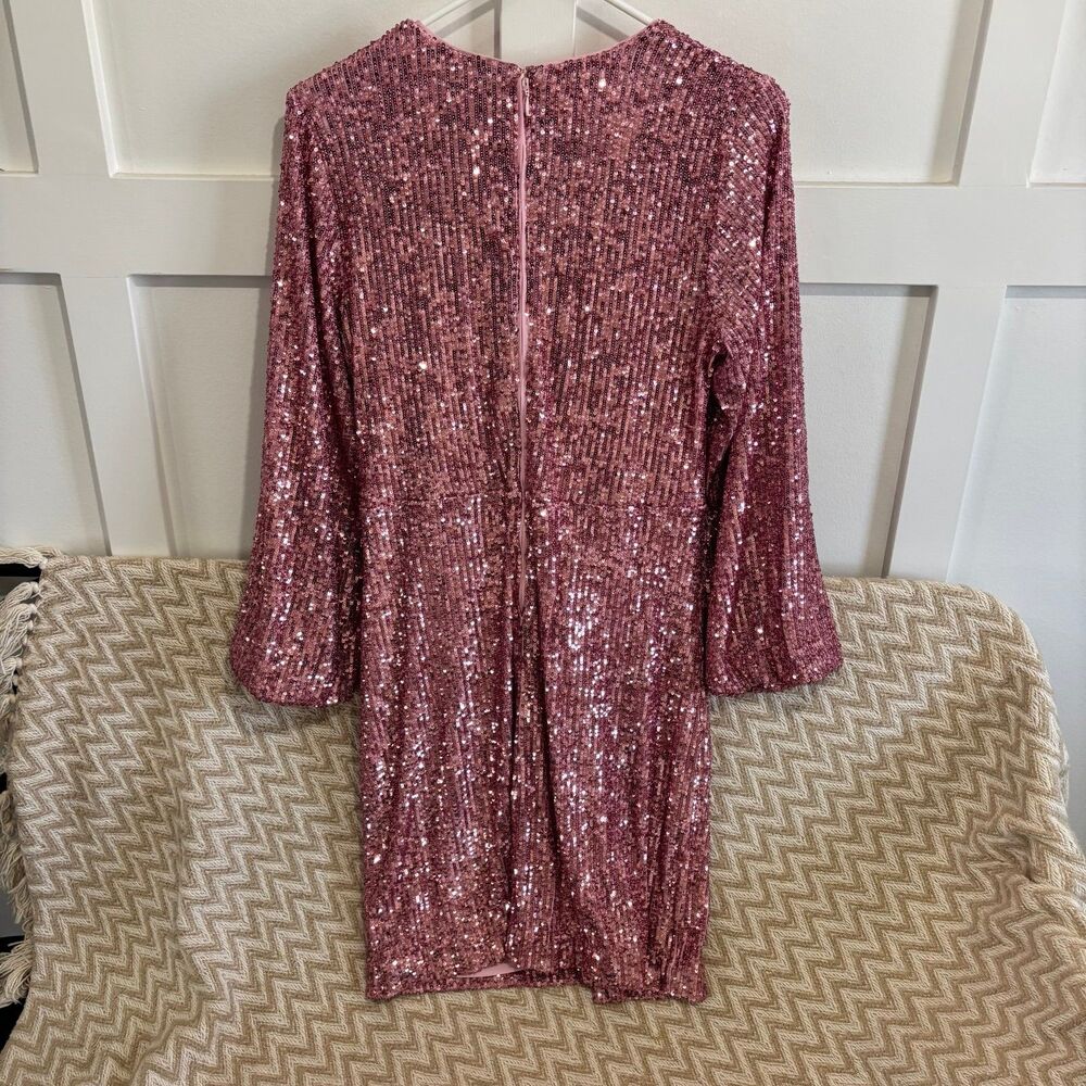 Lilly Pulitzer Estrella Sequin Dress Conch Shell Pink NWT - Picture 10 of 12